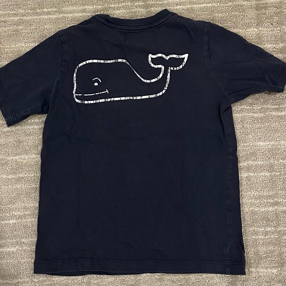 Kids Navy Vineyard Vines Whale T-Shirt. size 5 - Picture 3 of 3